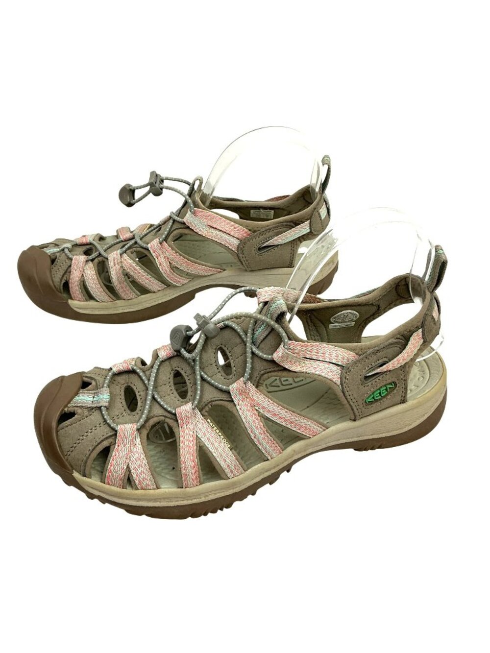 Keen Whisper Waterproof Outdoor Hiking Sandals Womens 9.5 Beige Pink